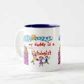 組織学者キッズTシャツ ツートーンマグカップ (正面左)