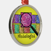 組織学者ギフト拡大細胞デザイン メタルオーナメント (右)