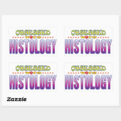 組織学2取り付け 長方形シール (シート)