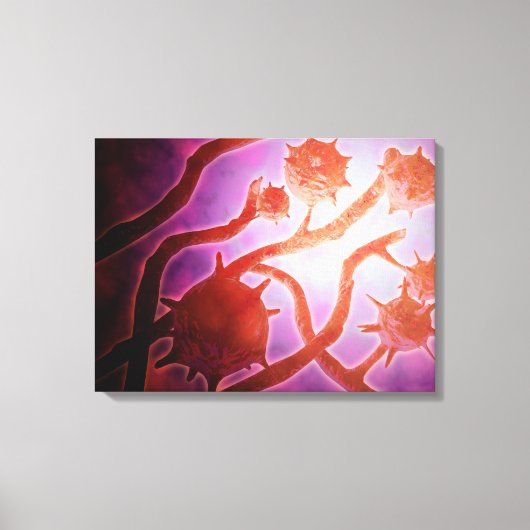 組織形成症の顕微鏡的見解 キャンバスプリント (正面)