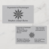 組織心理学者 – スティーブン・ジョセフ・バーク 名刺 (正面/裏面)