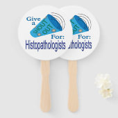 組織病理学者に大声を出す ハンドファン (正面&裏面)