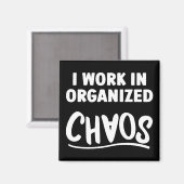 組織的なカオス・オフィス・ユーモア・マグネット マグネット (正面/裏面)