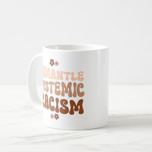 組織的な人種差別を取り除く コーヒーマグカップ (正面左)