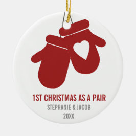 組|の休日として初めてのクリスマス セラミックオーナメント