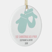 組|の休日として初めてのクリスマス セラミックオーナメント (右)