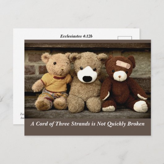 絆の力　伝道の書４章１２節 ポストカード (正面/裏面)