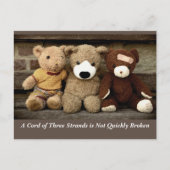 絆の力　伝道の書４章１２節 ポストカード (正面)