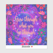 経かわいらし験を通じてフローラが成長する シール (シート)