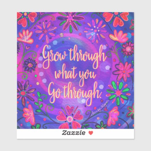 経かわいらし験を通じてフローラが成長する シール (シート)