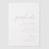 経モダンミニマル験パーティー ベラム紙招待状 (正面)