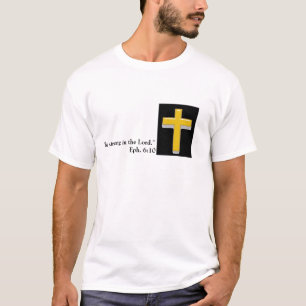 経典のキリスト教の十字の人のTシャツ Tシャツ