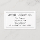 経口シンプル外科医の名刺 名刺 (正面)