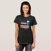 経営コンサルタントとコーヒー 名言 Tシャツ (正面フル)