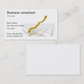 経営コンサルタントの名刺 名刺 (正面/裏面)
