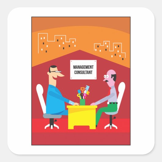 経営コンサルタント会議 スクエアシール (正面)