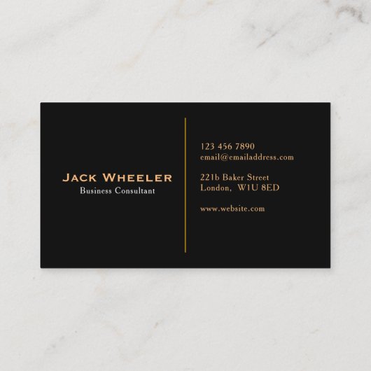 経営コンサルタント 名刺 (裏面)