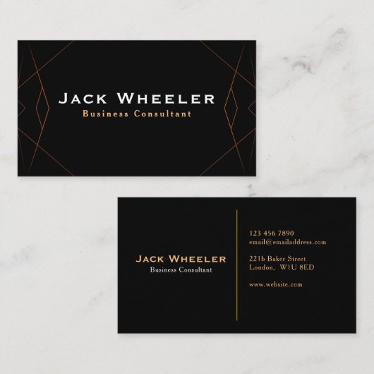 経営コンサルタント 名刺 (正面/裏面)