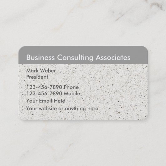 経営コンサルティング 名刺 (正面)