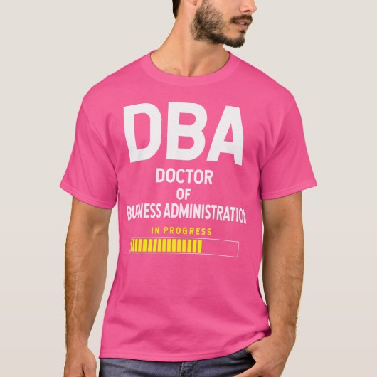 経営学博士(Doctor Of Business Administration)学生未来D Tシャツ (正面)