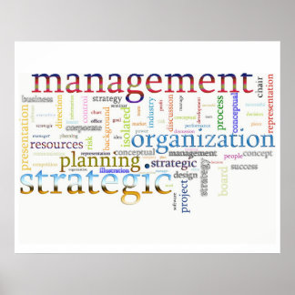 経営戦略関連文字 ポスター
