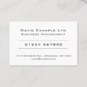 経営管理 名刺 (裏面)