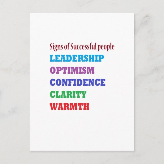 経営陣引用文リーダーシップに関する英知の言葉 ポストカード (正面)