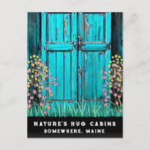 *~*経年木材動揺してドアAP49 QR シーズンポストカード (正面)