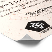 経年石風ゴールド社員周年証明書 ポスター (角)