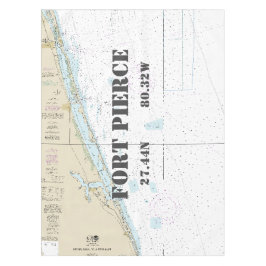 経度航海の緯度フォートピアシングFL テーブルクロス