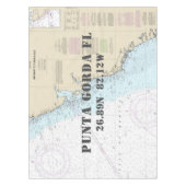 経度航海の緯度プンタゴルダフロリダ テーブルクロス (正面)