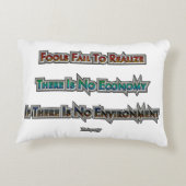 経済と環境 アクセントクッション (裏面)