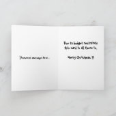 経済のクリスマスカード シーズンカード (内部)