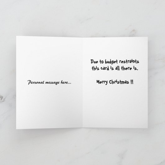 経済のクリスマスカード シーズンカード (内部)