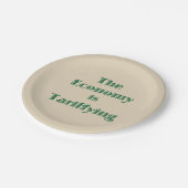 経済は他力化している ペーパープレート (アングル)