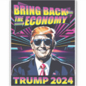 経済を取り戻す – 80sトクールランプ2024 シール (正面)