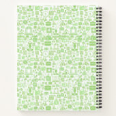 経済アイコンパターン ノートブック (裏面)