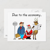 経済サンタのおかげである シーズンポストカード (正面/裏面)