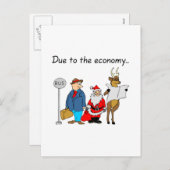 経済サンタのおかげである シーズンポストカード (正面/裏面)