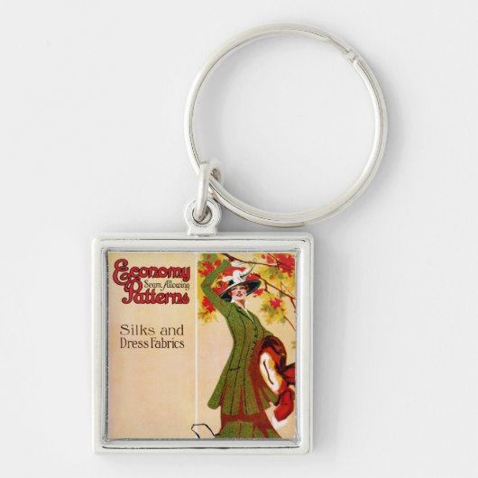 経済パターン キーホルダー (正面)