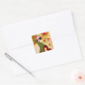 経済パターン スクエアシール (封筒)