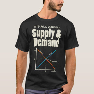 経済マットの需給についてだ Tシャツ