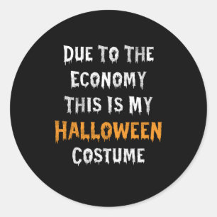 経済事情によりこれが私のハロウィンコスチュームです ラウンドシール