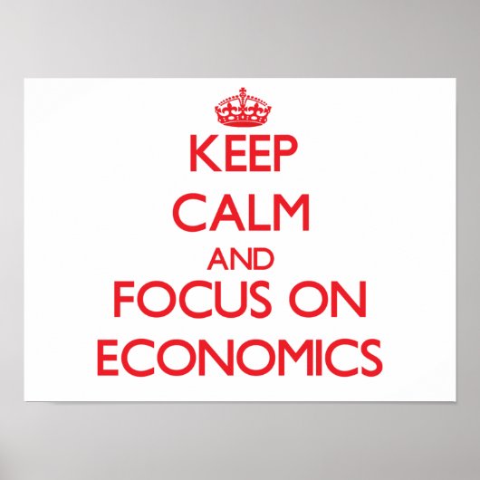 経済保に集中して冷静に ポスター (正面)