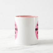 経済危機時代おもしろい- ツートーンマグカップ (中央)