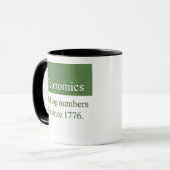 経済学のマグ マグカップ (正面左)