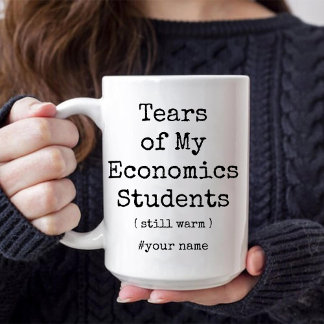 経済学の学生の涙が今も温おもしろいかい マグカップ