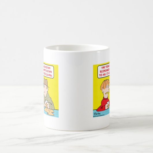 経済学をしたたって下さい コーヒーマグカップ (中央)