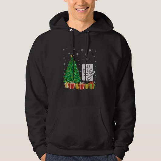経済学クリスマスツリー照明サンタハット経済学C パーカ (正面)