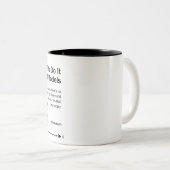 経済学者はモデルツートーン大きいマグとのそれをします ツートーンマグカップ (正面右)